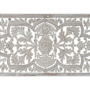 Cabecero madera tallado