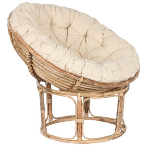 Silla rattan bambú natural