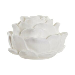 Vela grande maxi flor rosa blanca