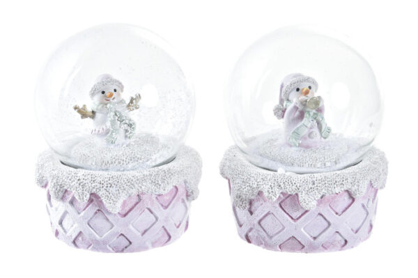 Bola cristal muñeco nieve