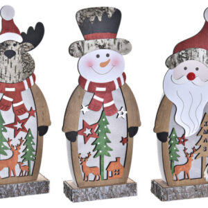 Decoración luminosa en madera