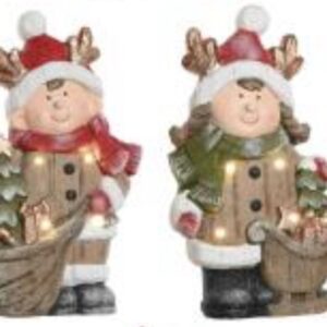 Figura led niños navideños