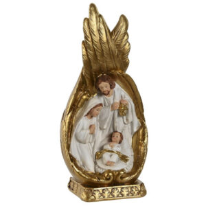 Nacimiento resina alas doradas