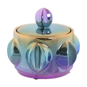 Caja gres irisdiscente multicolor