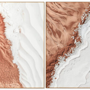 Cuadro madera porcelanico