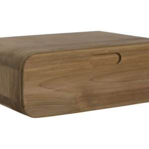 Mesa noche madera teka rectangular