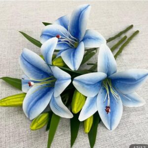 Ramo orquídea azul y blanco