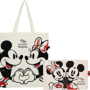 Set bolsa y neceser algodón Mickey & Minnie